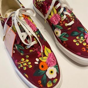 ‼️FLASH🌟SALE‼️Keds x Rifle Paper Co. Burgundy Floral